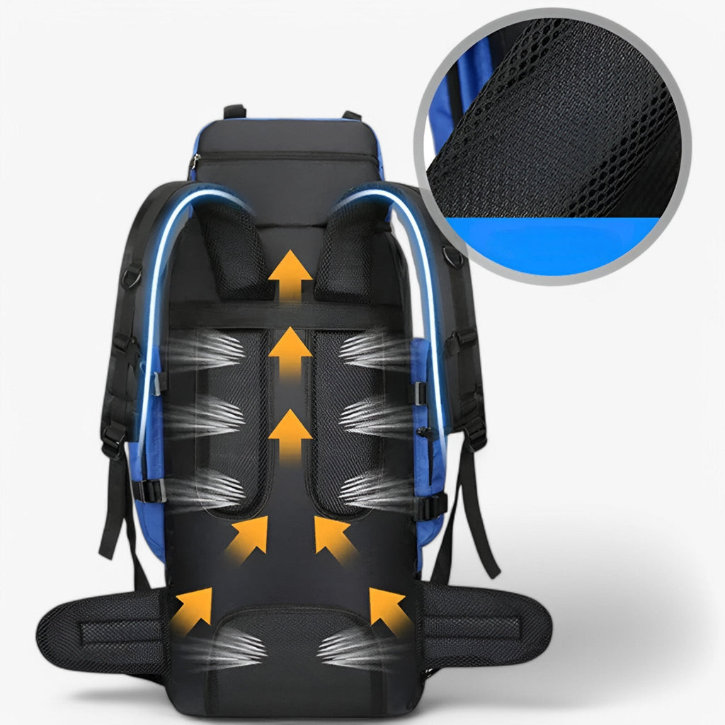 High-Capacity 90L Waterproof Hiking and Camping Backpack