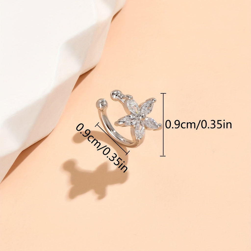 Sparkling Cubic Zirconia Ear Cuff