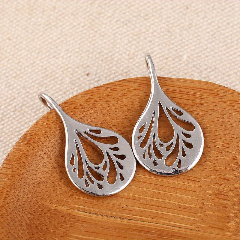 Handcrafted Teardrop Filigree Drop Earrings