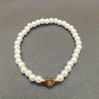 Armband met hart en initiaal van A tot Z