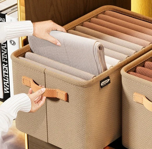 Foldable Fabric Clothes Storage Box – Wardrobe & Under-Bed Organiser