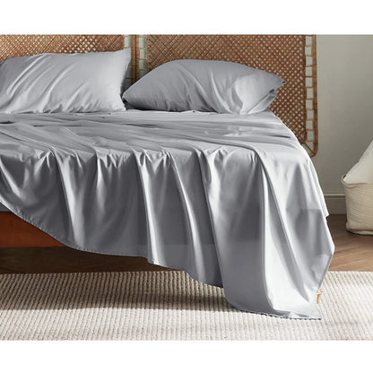 Bamboo Bed Sheet Set – 4-Piece Soft Fitted Sheet & Pillowcase Bedding