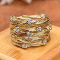 Vintage goudkleurige boho-ring