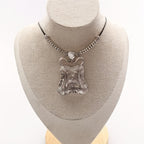 Vintage Antique Geometric Tribal Pendant Necklace
