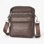 Men's Vertical Multifunctional Leather Crossbody Bag