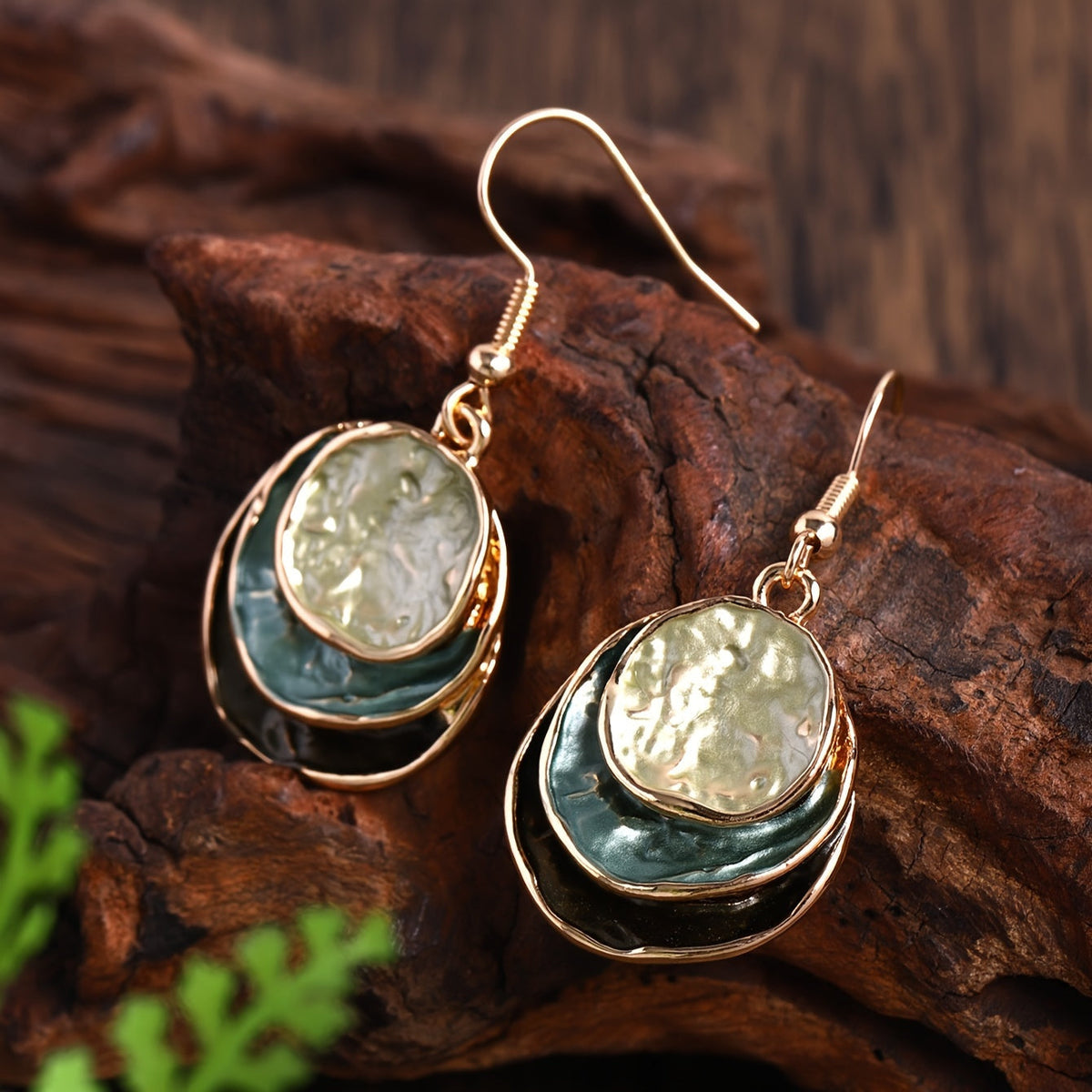 Bohemian drielaagse emaille sieradenset