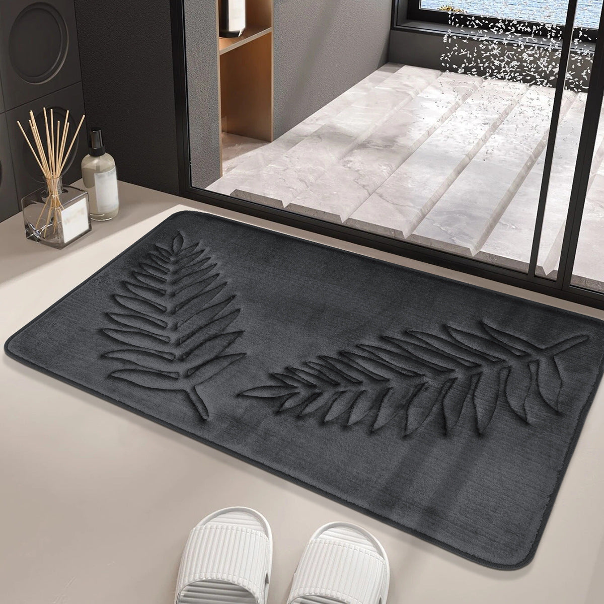 Memory Foam Bathroom Mat – Absorbent, Non-Slip, Multi-Size, Machine Washable