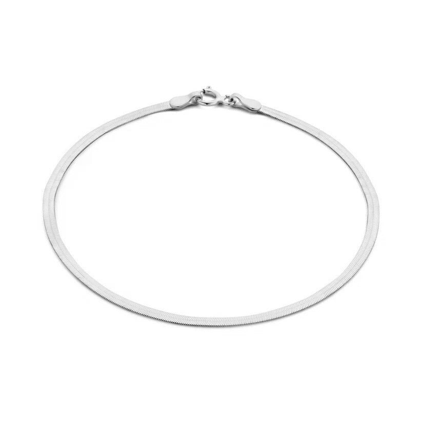 Serpent Bracelet in White Gold Tone