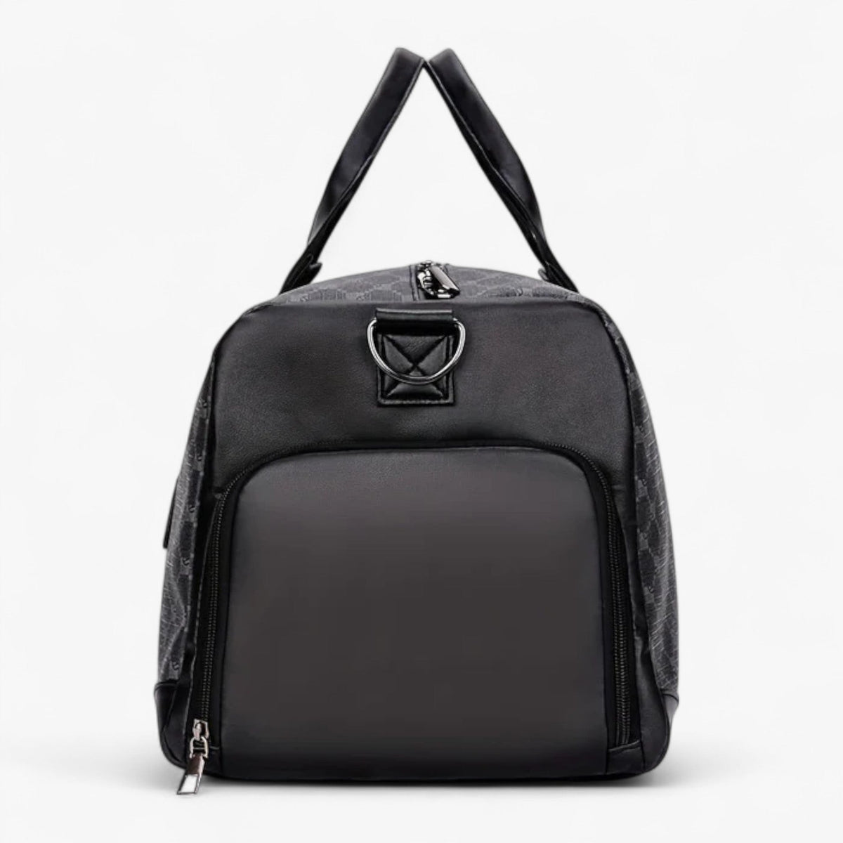 Men's Compact Urban Shoulder Bag with Leaf Pattern