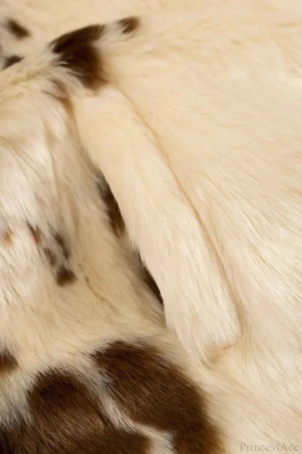 Leopard Print Faux Fur Coat with Notched Collar Detail