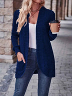 Softly Draped Knit Cardigan for Layering Over Dresses