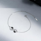 Pulseira Pata de Animal com Pendente Infinito e Zircónias