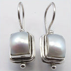 Bohemian Square Pearl Drop Earrings