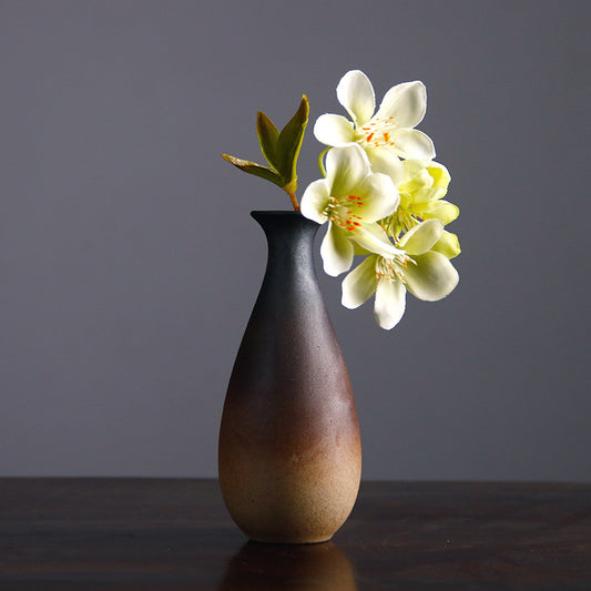 Ceramic Flower Vase, Vintage Zen Bud Vase for Home Decor, 10 Styles