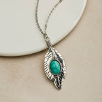Vintage Bohemian Turquoise Pendant Necklace in Five Shapes