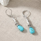 Vintage Bohemian Tibetan-Style Turquoise Earrings