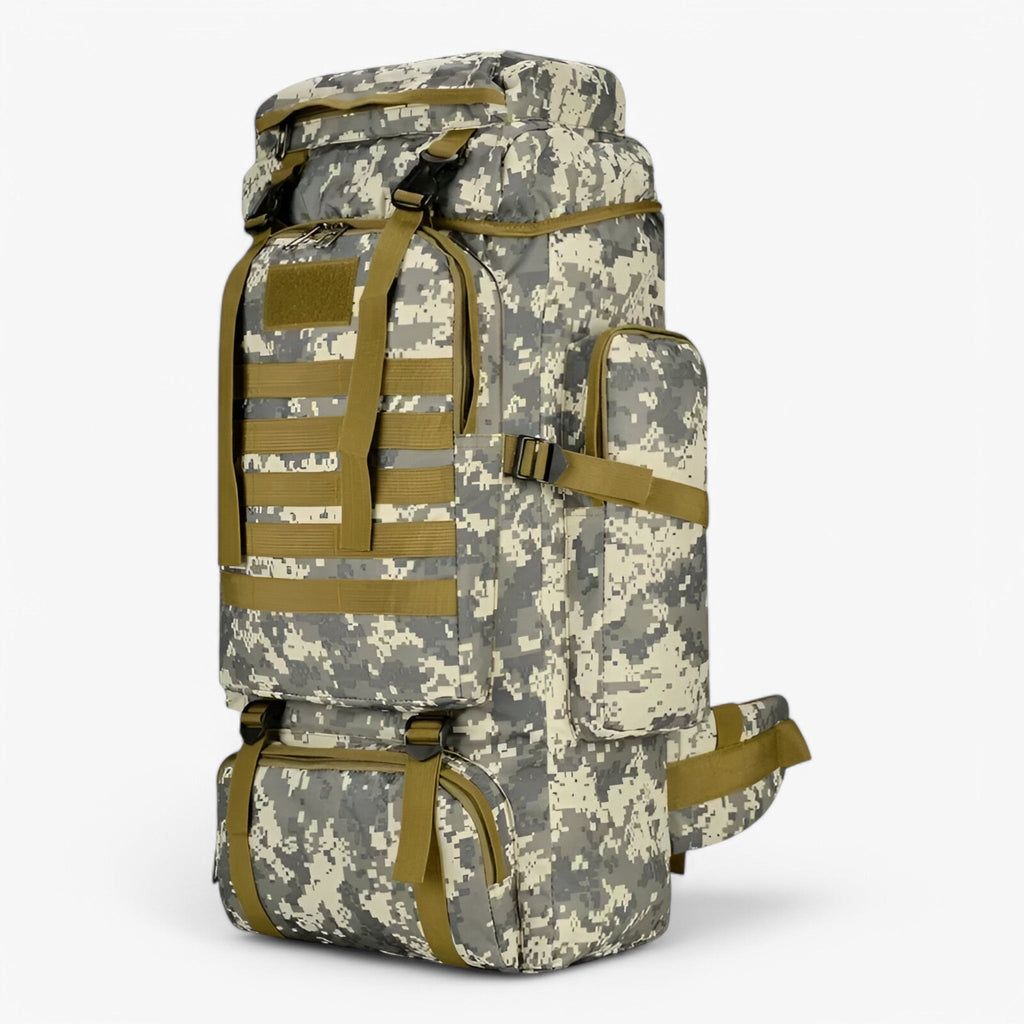 Large Water-Resistant 600D Oxford Tactical Backpack, 80L or 100L