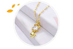 Vergulde kattenketting met zirkoon