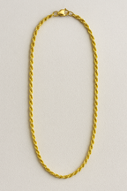 Twisted Rope Chain Necklace in Stainless Steel
