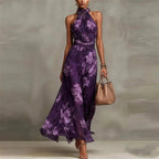 Floral Print Flowing Relaxed Maxi Dress