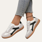 Perforated Panel Lace-Up Trainers