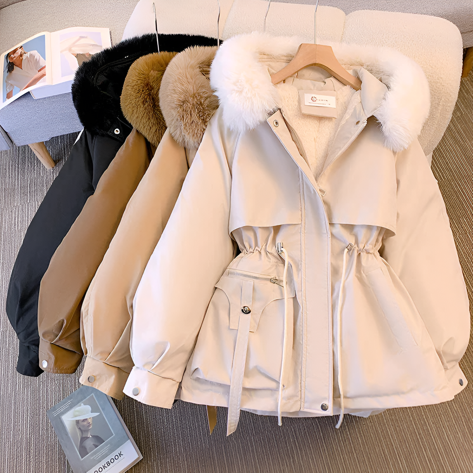 Padded Winter Jacket with a Wind and Water Repellent Finish