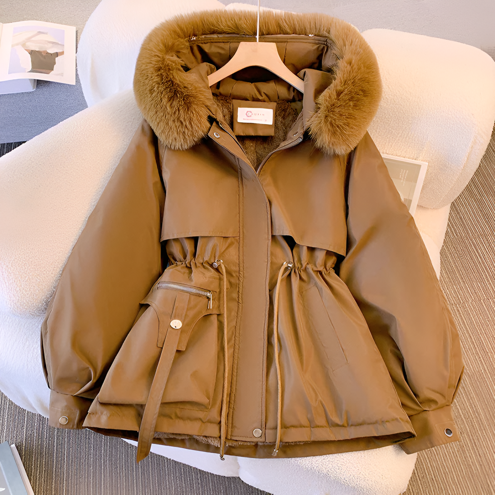 Padded Winter Jacket with a Wind and Water Repellent Finish