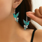 Hummingbird Necklace and Earrings Gift Set