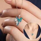 Hummingbird Necklace and Earrings Gift Set