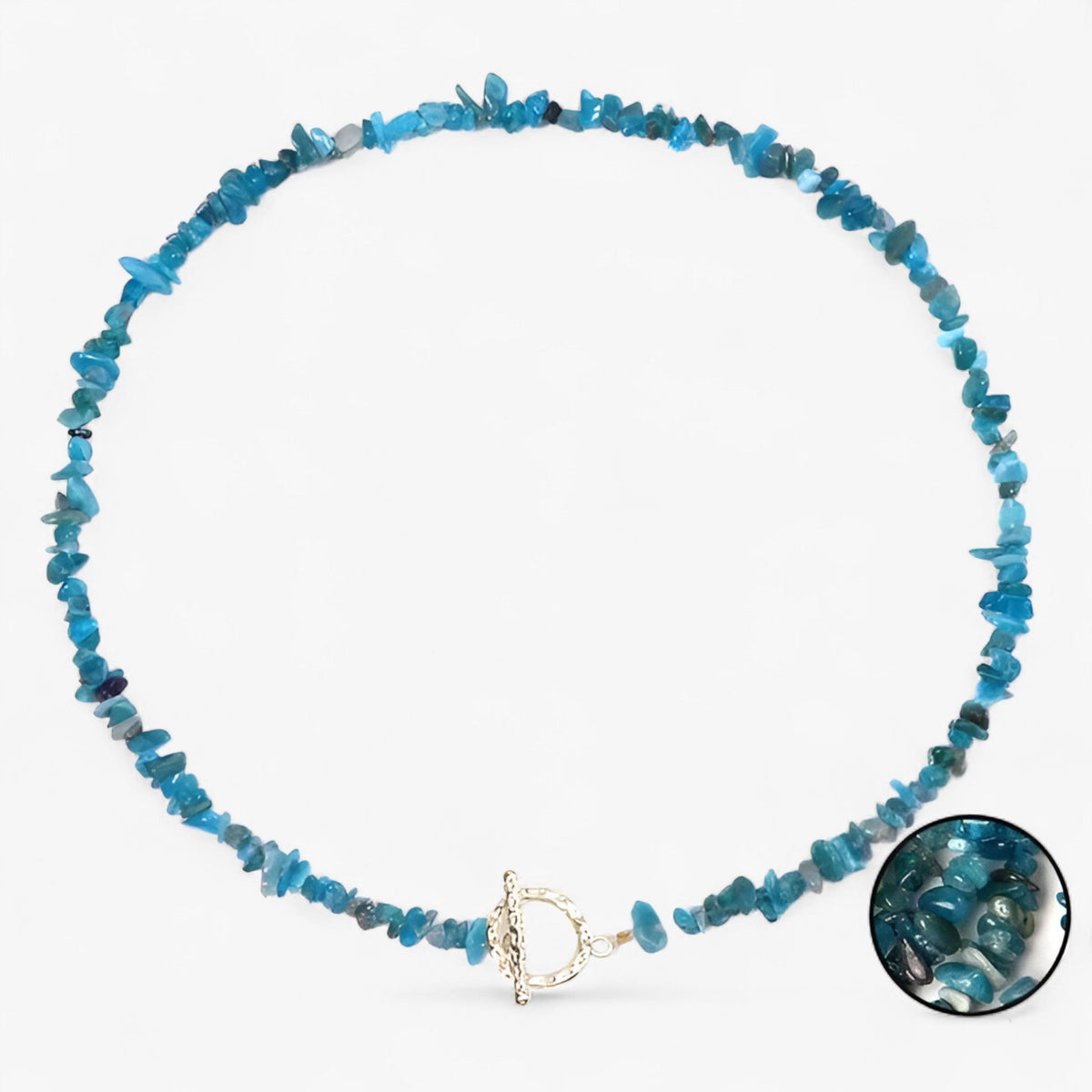 Bohemian Necklace with Natural Stone Beads