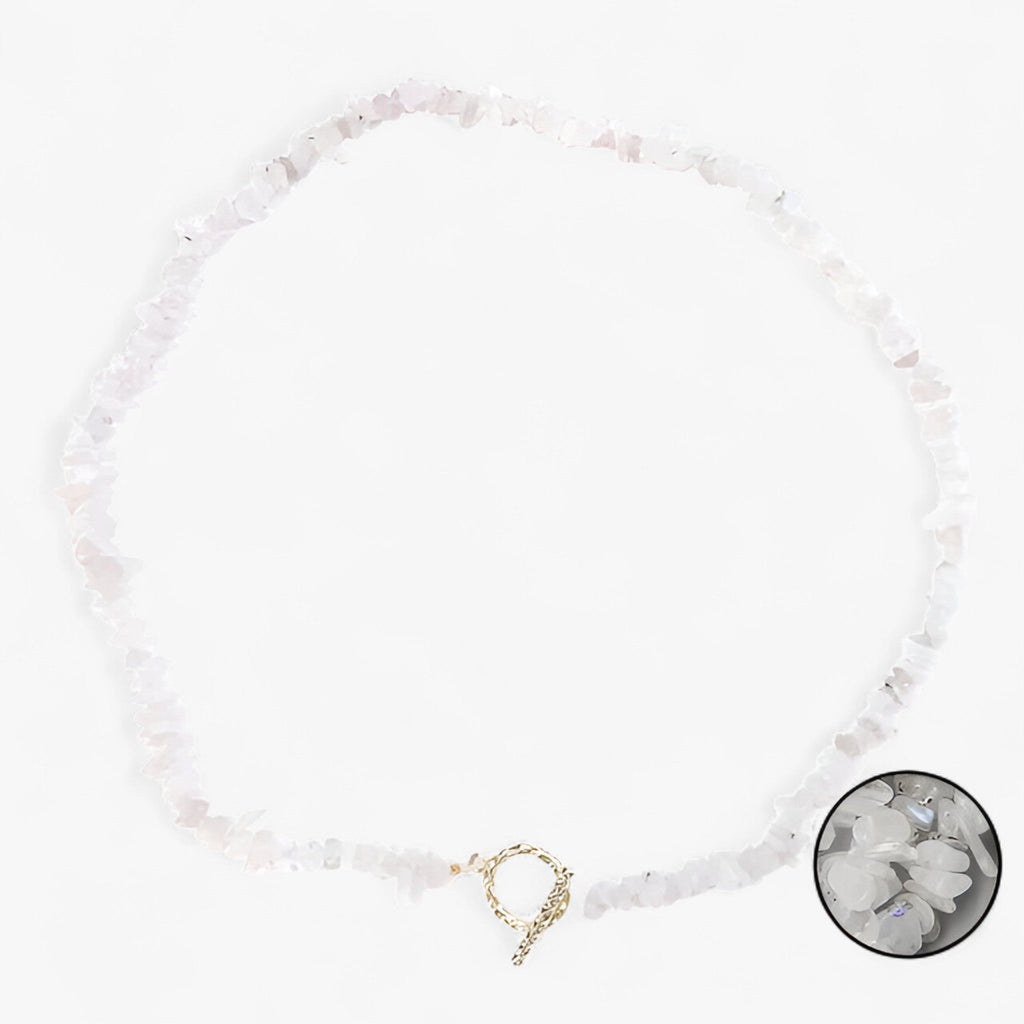 Bohemian Necklace with Natural Stone Beads
