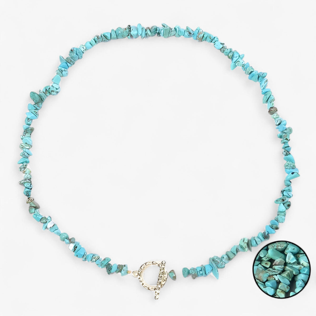 Bohemian Necklace with Natural Stone Beads