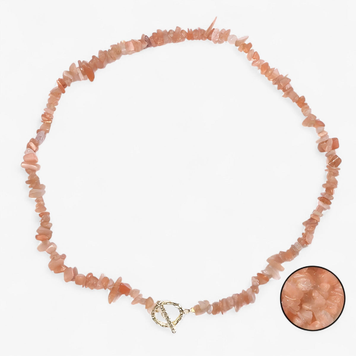 Bohemian Necklace with Natural Stone Beads