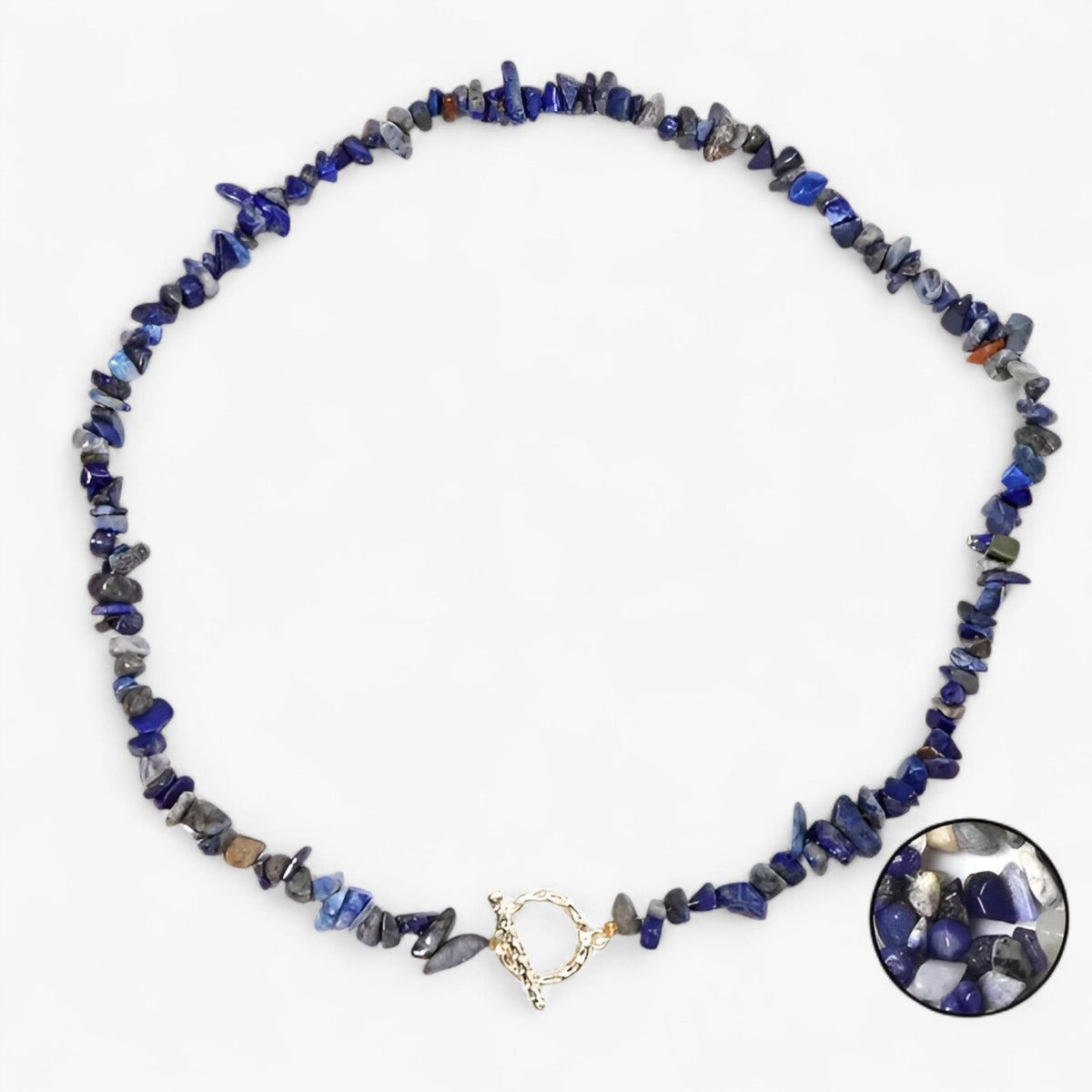 Bohemian Necklace with Natural Stone Beads