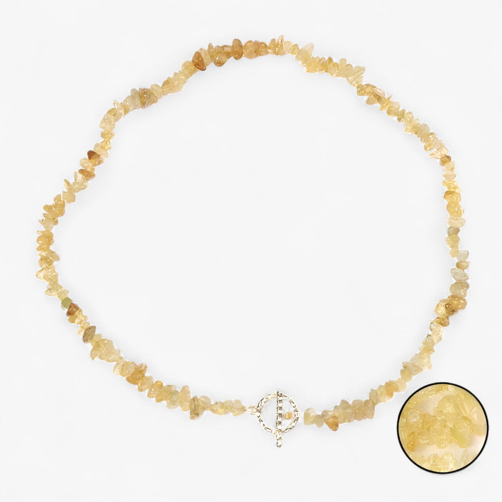 Bohemian Necklace with Natural Stone Beads