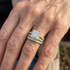 Vintage Stackable Zirconia Bridal Ring