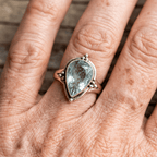 Vintage Pear-Cut Zirconia Ring