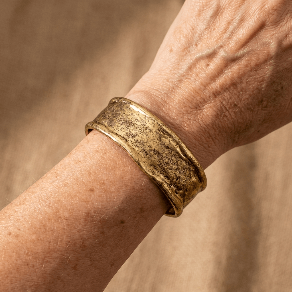 Vintage-Style Minimalist Wide Cuff Bracelet
