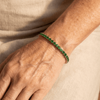 Bohemian Emerald-Green Zirconia Gold-Plated Tennis Bracelet