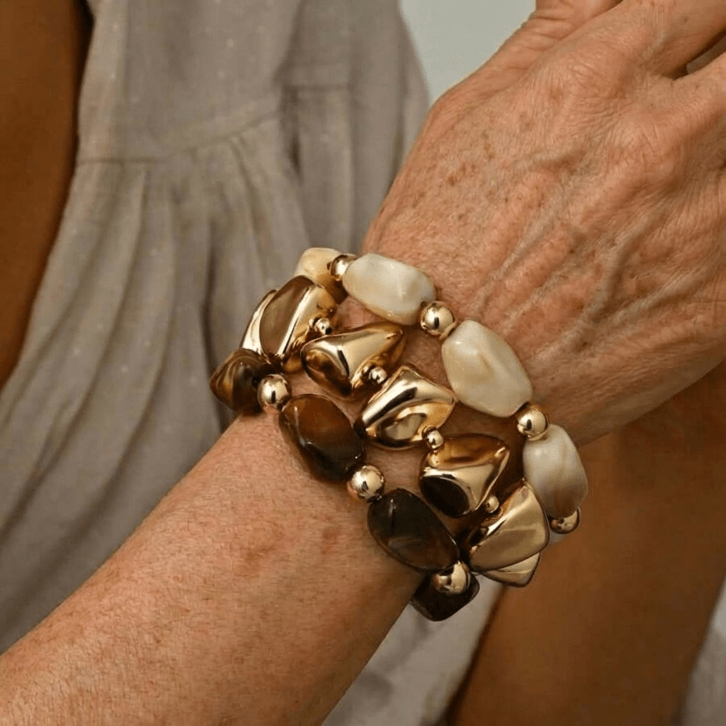 Bohemian Retro Geometric Acrylic Bead Bracelet