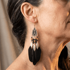 Bohemian Retro Feather Earrings