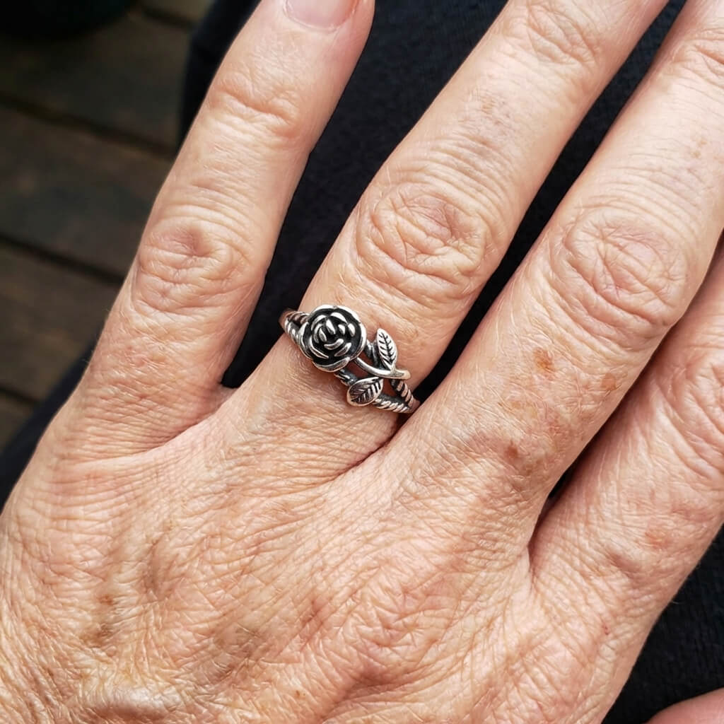 Retro Rose Flower Ring