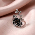 Retro Gothic Flower Ring