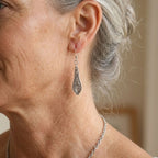 Vintage-Style Silver-Tone Spoon Earrings