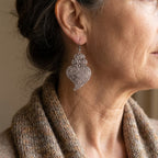 Filigree Heart Hook Earrings