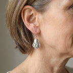 Antique-Style Silver-Tone Spoon Dangle Earrings