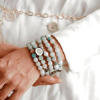 Amazonite-Look Mala Prayer Beads with 108 Beads