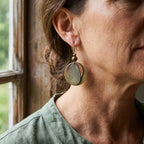 Bohemian Round Water Drop Copper-Tone Dangle Earrings