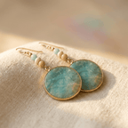 Bohemian Multicolour Stone Pendant Drop Earrings