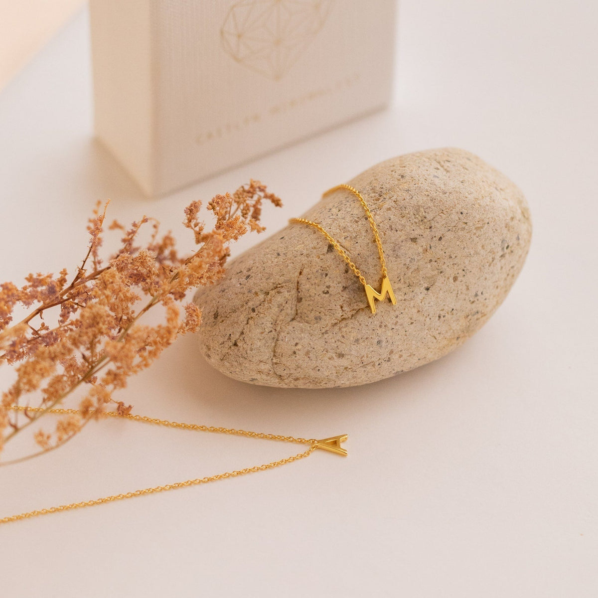 Dainty Initial Letter Necklace